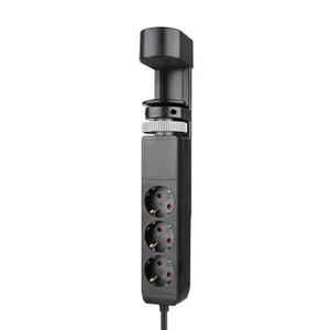 Neomounts bureau stekkerdoos / 3 stopcontacten 3 USB-poorten / zwart / 1.4 meter