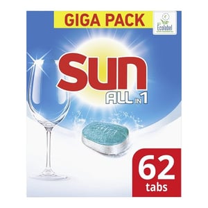 Sun All-in-One Vaatwastabletten / Regular / 62 stuks