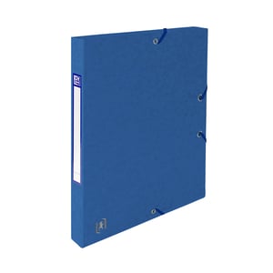 Oxford elastobox Top File+ / A4 / karton / blauw / 25 mm / tot 200 vel