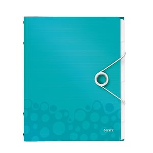 Leitz 4633 WOW sorteermap / ijsblauw metallic / 6 tabs