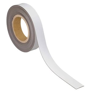 Maul 6524502 magnetische etiketband / uitwisbaar / 3 cm x 10 m / wit / 1 rol