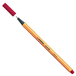 Stabilo fineliner point 88 / karmijnrood / 0,4 mm
