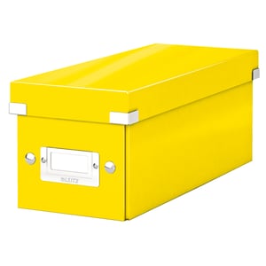Leitz 6041 WOW CD-box / PP gelamineerd hardboard / geel