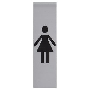 Posta Picto 00039080 bordje vrouw / kunststof / zilver