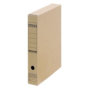 Leitz 6085 archiefdoos met sluitstsrook / A3 / karton / natuurbruin / 5 stuks