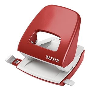 Leitz 5008 NeXXt perforator / metaal / rood / 2-gaats / tot 30 vel