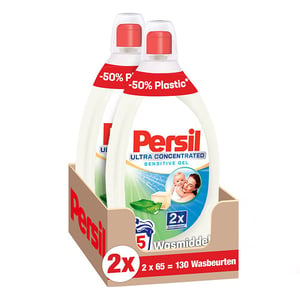 Persil Ultra Concentrated Sensitive Wasgel / 1,3 L / 2 flessen / 130 wasbeurten