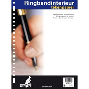 Kangaro ringbandinterieur / A4 / blanco / 23-rings / 120 gr. / 50 vel