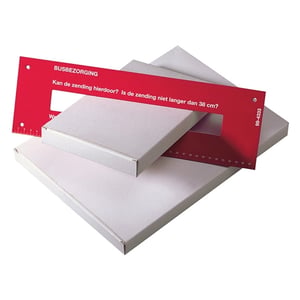 Raadhuis brievenbusdoos / duplexkarton / wit / 5 stuks / 250 x 350 x 28 mm