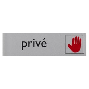 Posta Rica bordje privé / zilver / kunststof