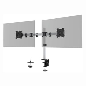 Durable 509523 Select monitorarm / 2 monitoren / tot 27 inch / zilver / tot 8 kilo