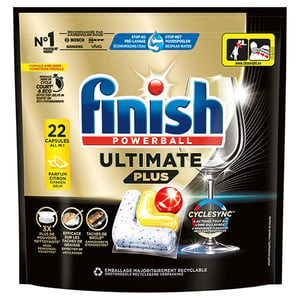 Finish Ultimate Plus Vaatwastabletten / Lemon / 22 vaatwasbeurten