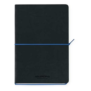 Aurora 2396TESB Tesoro notitieboek / A5 / gelinieerd / 80 gr. / 96 vel / zwart/blauw
