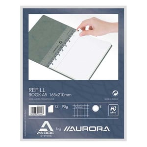 Aurora 3845.609 Adoc vulling voor schrift / A5 / geruit / 72 vel