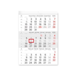 Inni Compact 3-maandkalender | 30 x 40 cm | 2026