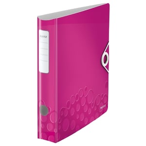 Leitz 1107 Active WOW ordner / A4 / plastic / roze metallic / 50mm