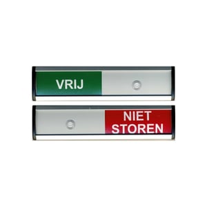 Posta Picto schuifbord vrij/niet storen / kunststof / 1 stuk