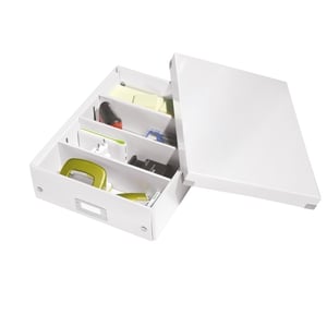 Leitz 6058 WOW medium sorteerdoos / polypropyleen / wit