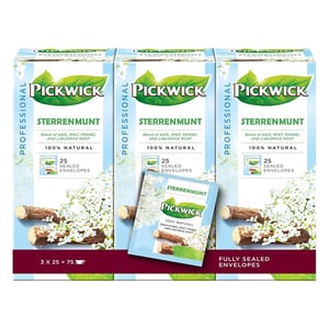 Pickwick Professional Sterrenmunt thee / 3 x 25 stuks
