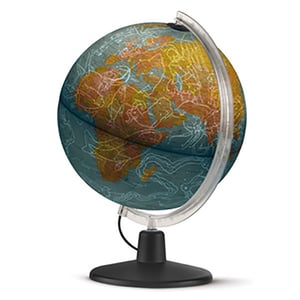 Atmosphere wereldbol met verlichting / Atmosphere Line / geografisch / 30 cm