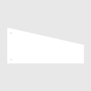 Kangaro scheidingsstrook trapezium / wit / 240 x 105 / 60mm / 100 stuks