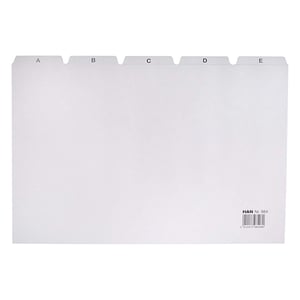 HAN 984 tabkaart / A4 / polypropyleen / grijs / 25 stuks