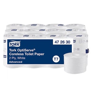 Tork OptiServe® Hulsloos Toiletpapier / 2-laags / 24 rollen / Geschikt voor Tork T7 dispenser