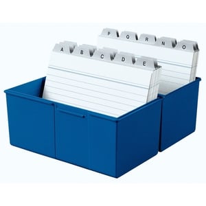 HAN kaartenbak / A6 / blauw / 400 kaarten