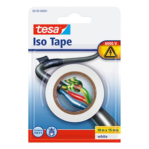 Tesa 56193-00001-22 isolatietape / wit / 15 mm x 10 m