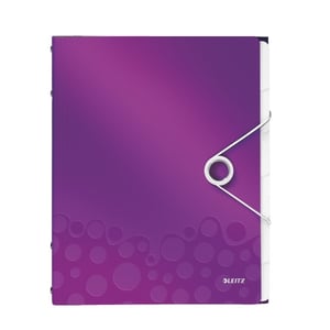 Leitz 4633 WOW sorteermap / paars metallic / 6 tabs