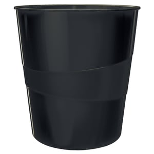 Leitz 5278 WOW papiermand / polystyreen / zwart / 15 liter
