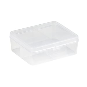 Sunware Q-line opbergdoos divider / transparant / 4 vakken