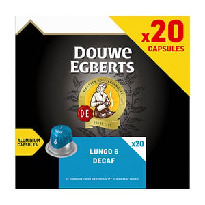 Douwe Egberts Lungo Decaf koffiecups / 20 stuks