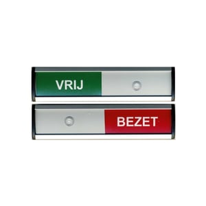 Posta Picto schuifbord vrij-bezet / kunststof / 1 stuk