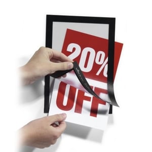 Durable Duraframe informatiekader / A5 / zwart / magnetisch / 2 stuks