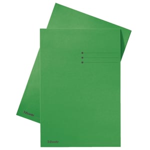 Esselte inlegmap / karton / lijnbedrukking / 10 mm overslag / A4 / groen / 100 stuks