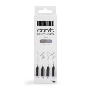 Copic Multiliner finelinerset / meerkleurig / 0,3 - 0,5 mm / 4 stuks