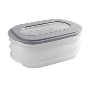 Sunware Sigma Home vershoudbakje vleeswaren / transparante/grijs / 1,1 liter