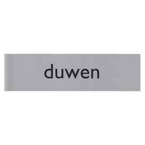 Posta Picto bordje duwen / kunststof / zilver / 1 stuk